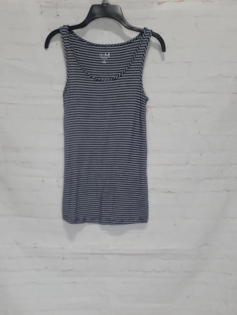 Striped Black and Gray Tank Top - Women's Sleeveless Tee